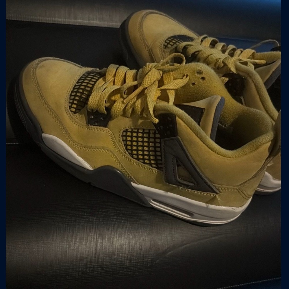 Jordan Yellow and Black Sneakers